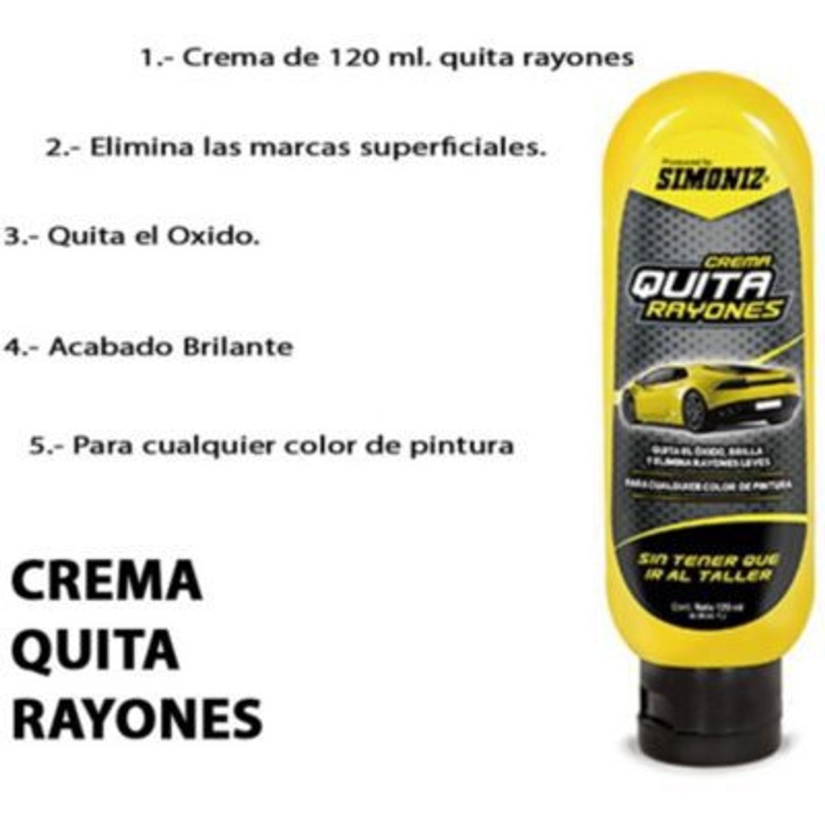 GENERICO - Crema quitarayones simoniz 120 ml
