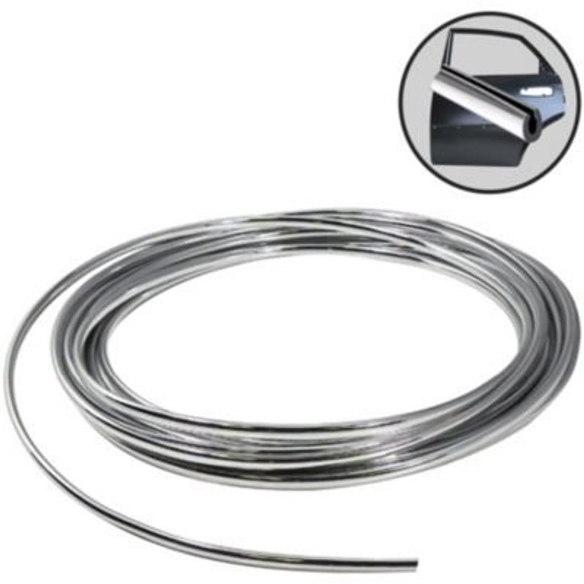 GENERICO - Filete de puerta para auto cromada