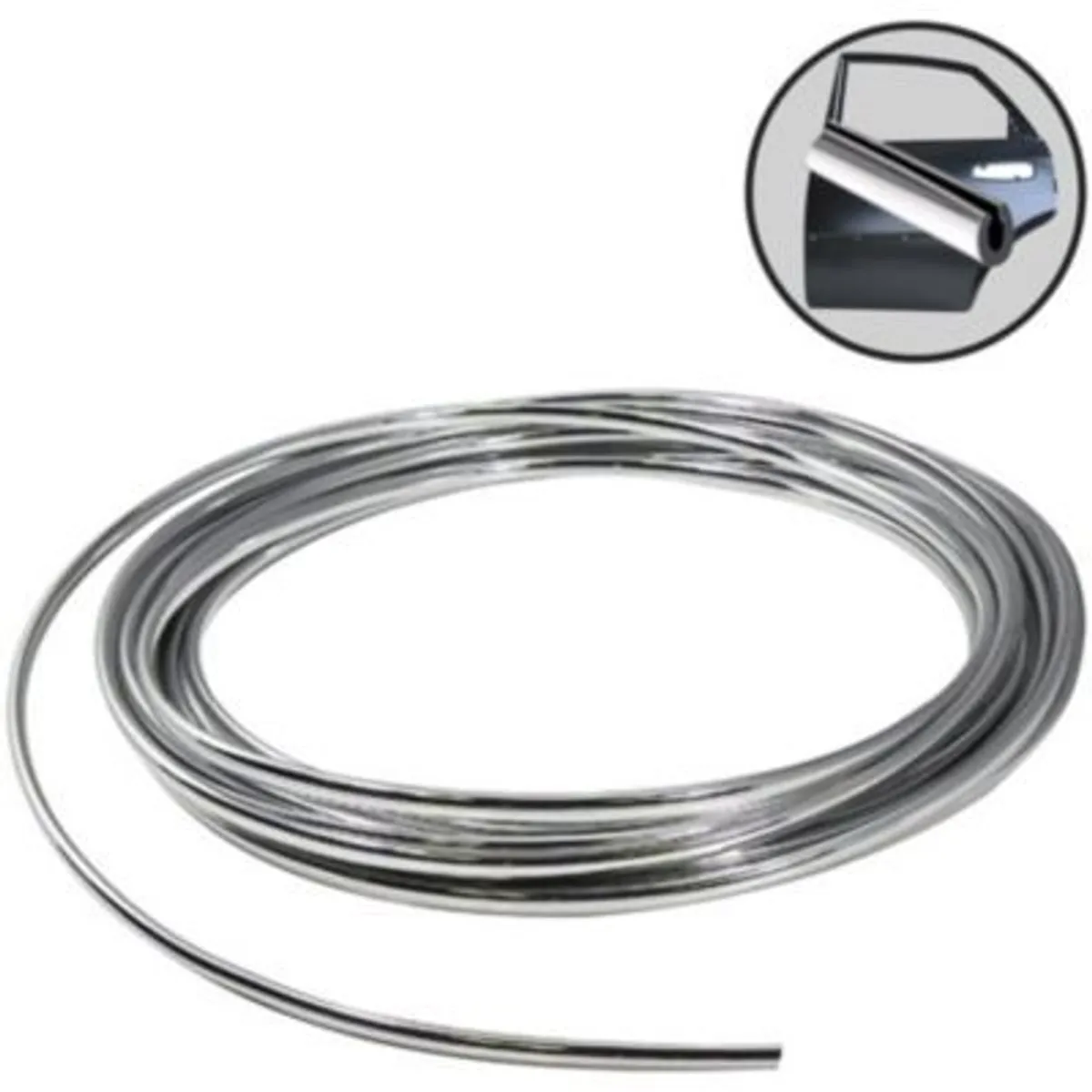 GENERICO - Filete de puerta para auto cromada