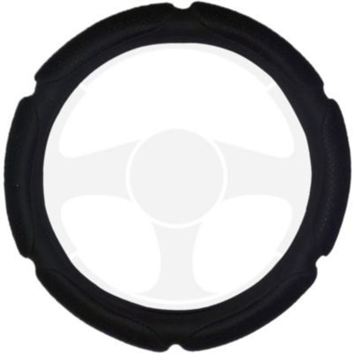 GENERICO - Funda de timón de auto acolchado con diseño/forro/protector