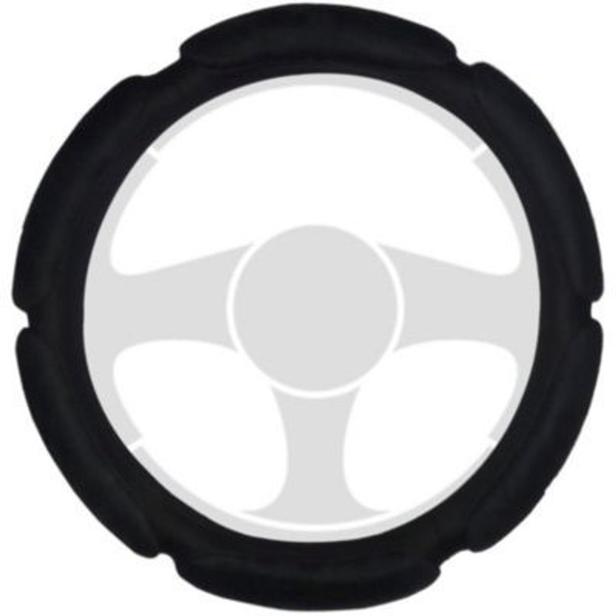 GENERICO - Funda de timón de auto acolchado/forro/protector