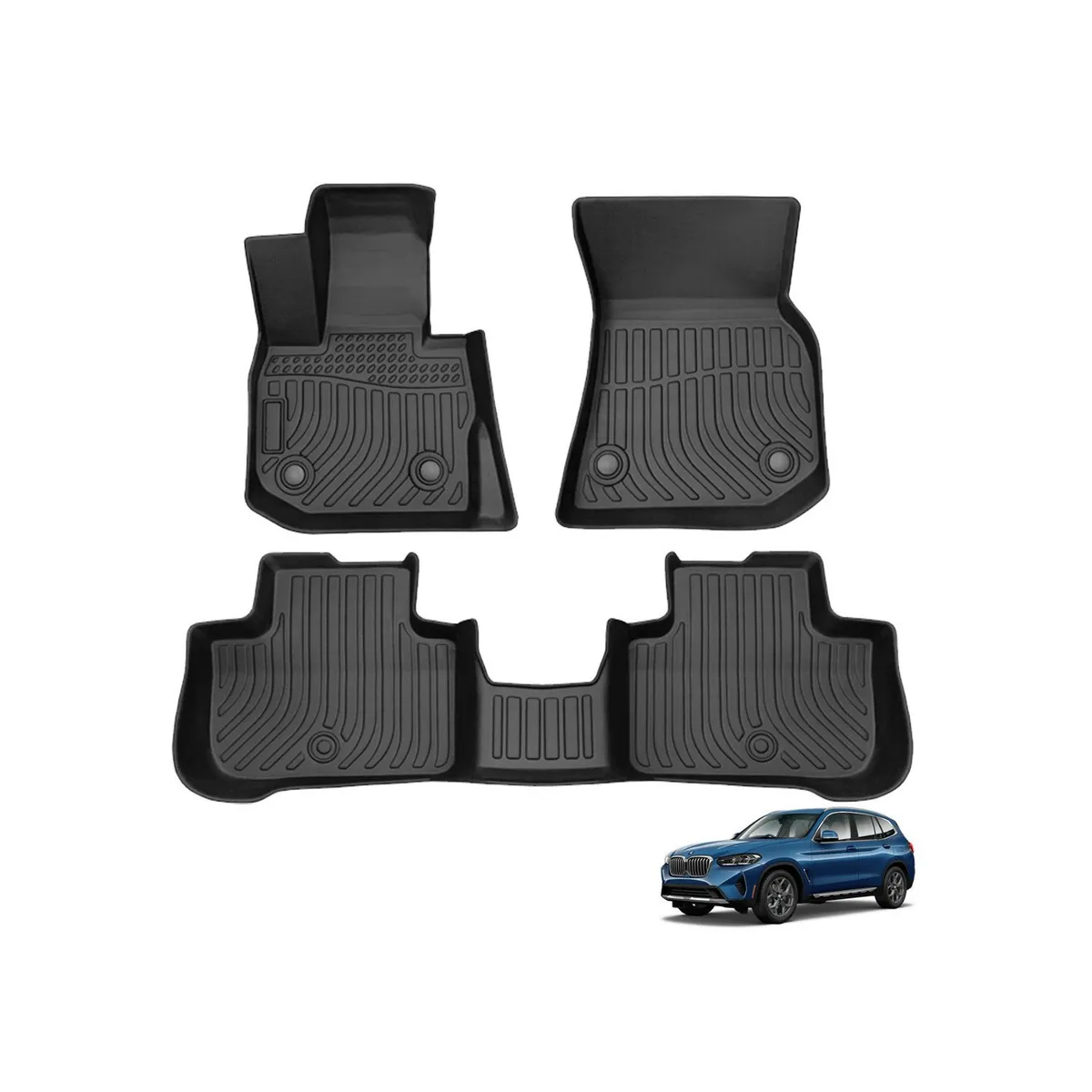 GENERICO - PROTECTOR CUBRE PISO 5D TPE BMW X3 2018-2021