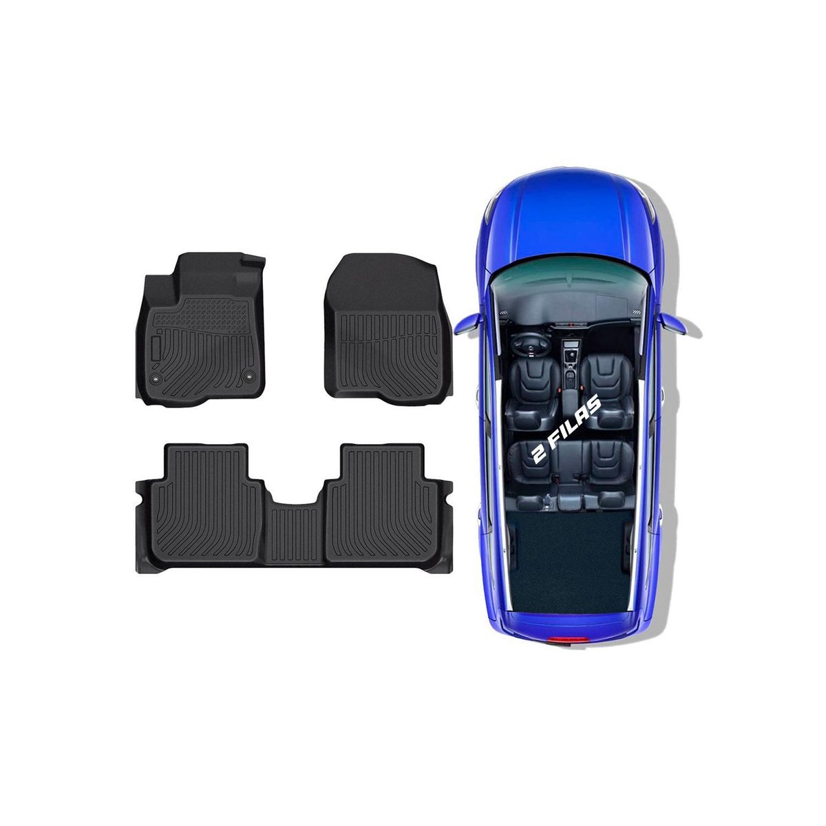 GENERICO - PROTECTOR CUBRE PISO 5D TPE HONDA CR-V 2017-2022