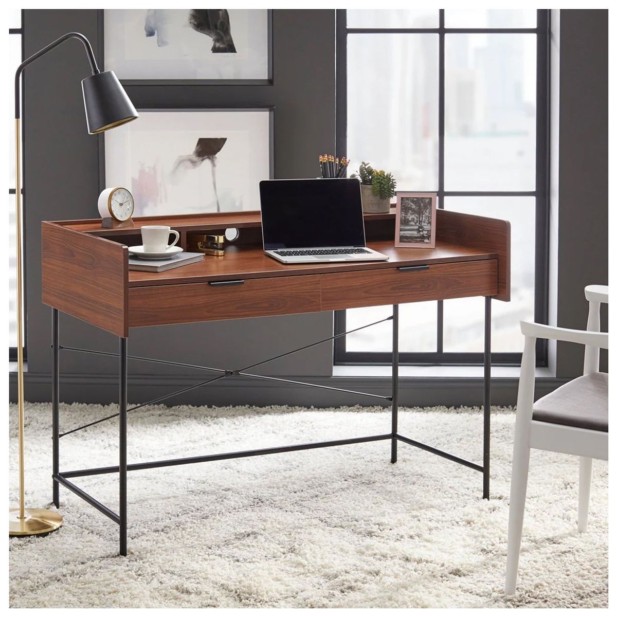 VENTITAS HOME - Escritorio Industrial Merli Ventitas Home Cedro