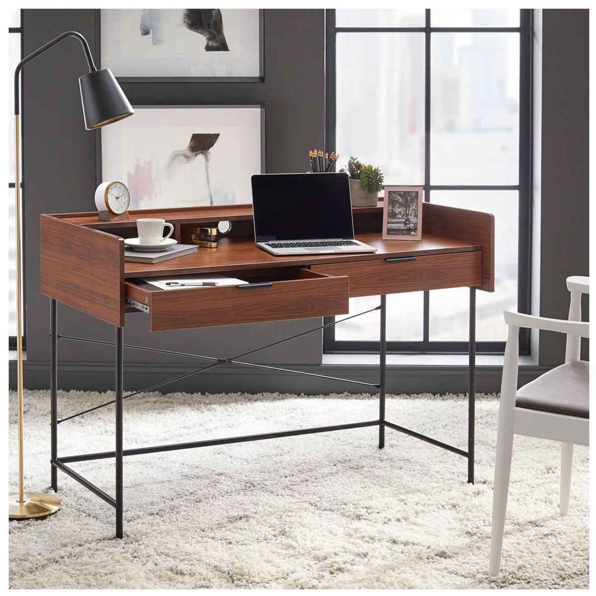 VENTITAS HOME - Escritorio Industrial Merli Ventitas Home Cedro