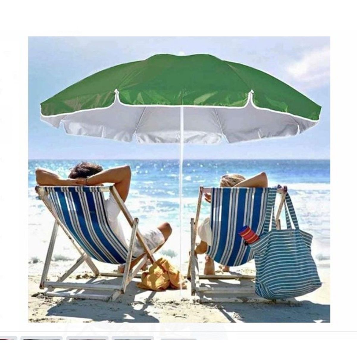 GENERICO - Sombrilla Plegabke Extragrande 210cm protección UV Funda