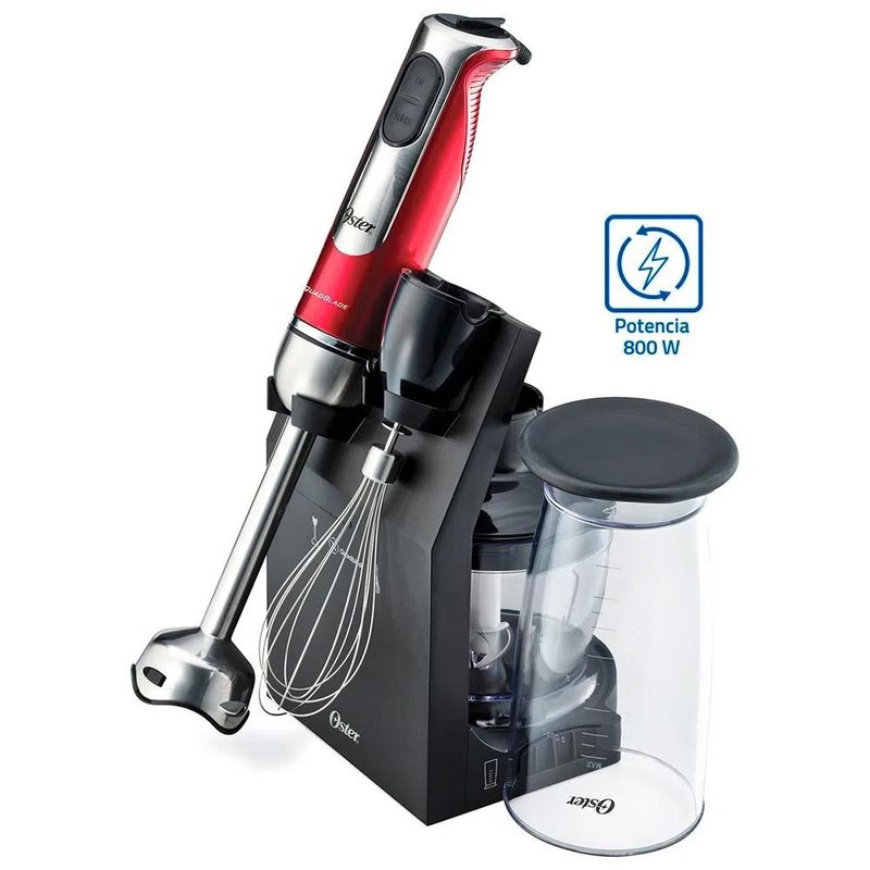 OSTER - Batidora Oster de Inmersión con Accesorios FPSTHB2801 Rojo