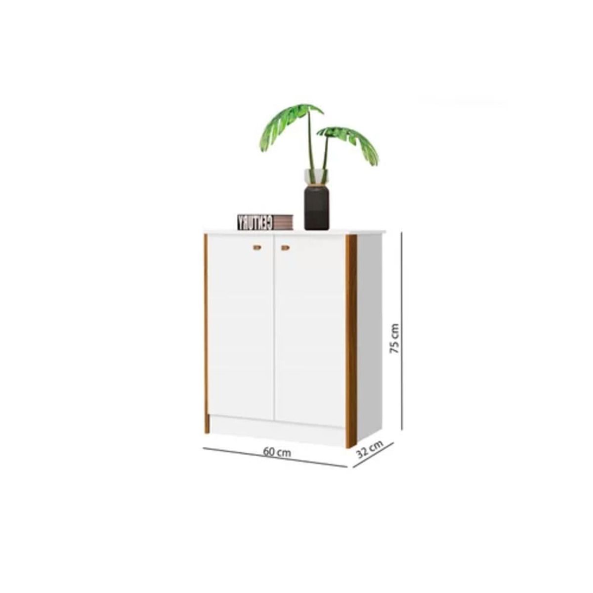 TU MESITA - Aparador recibidor Clásico 2 puertas Belagio color Blanco TU MESITA