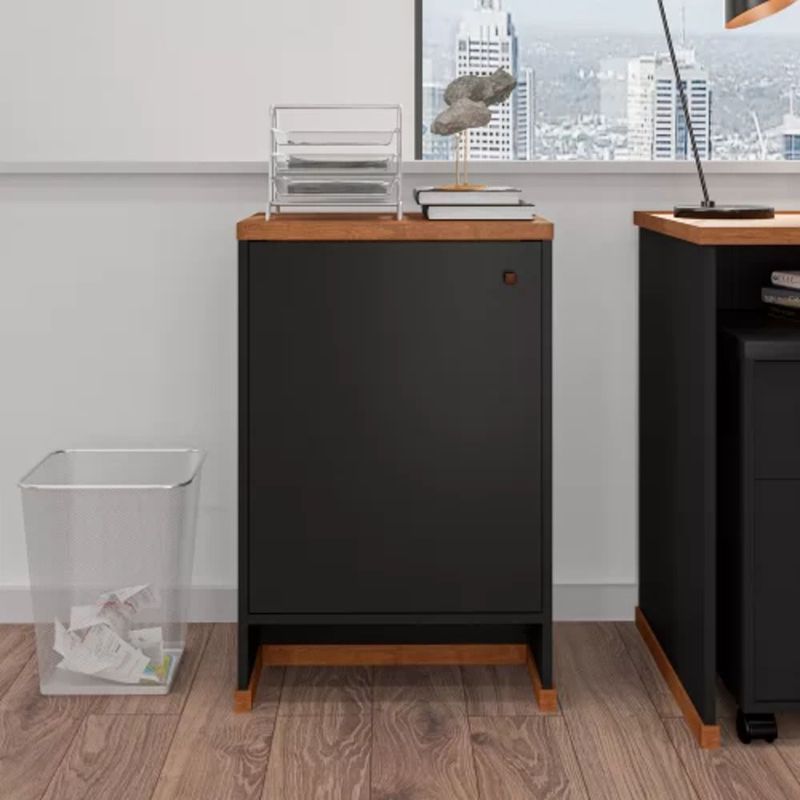 TU MESITA - Aparador moderno 1 puerta Isidro color Negro TU MESITA