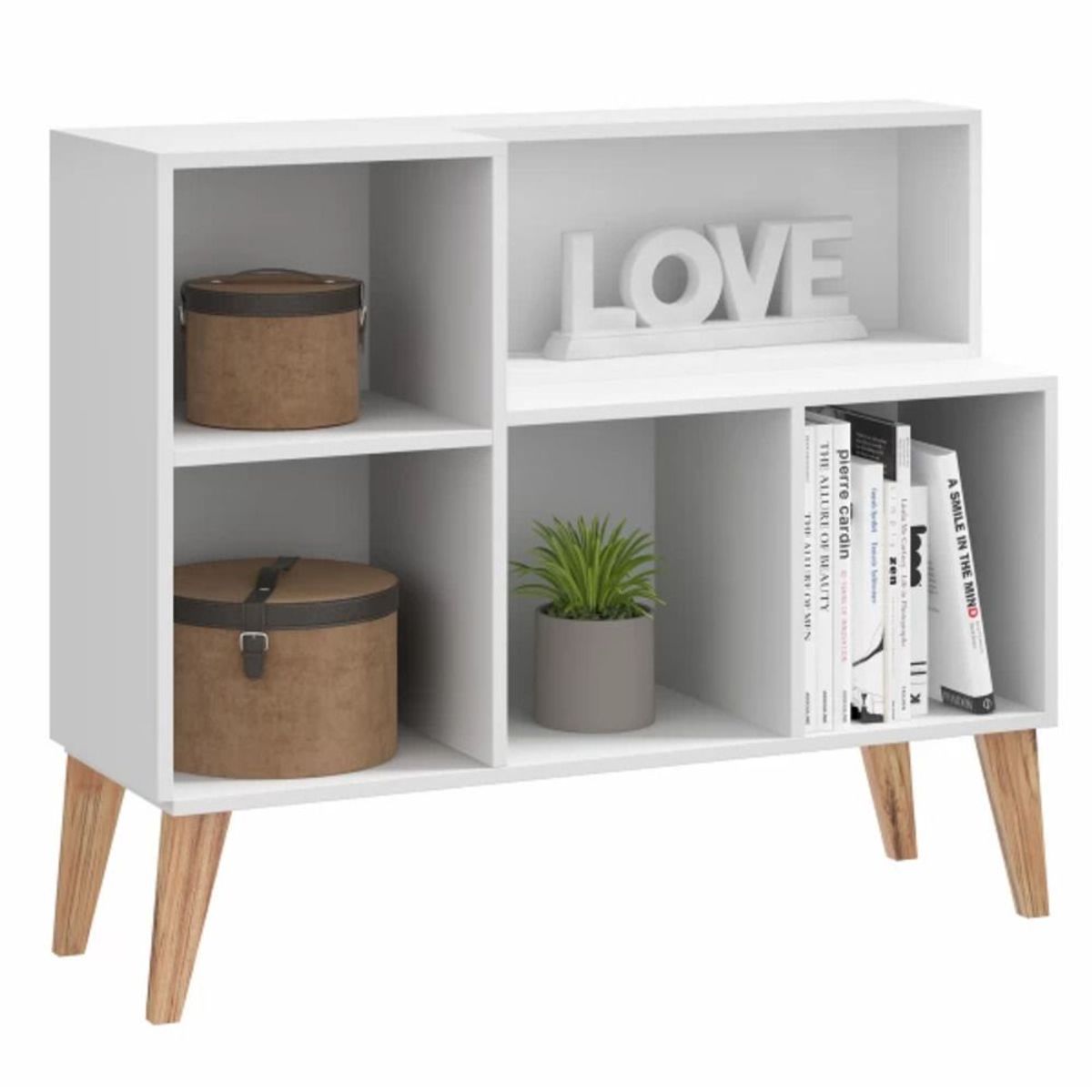 TU MESITA - Vitrina Recibidor 1 puerta Madrid color blanco TU MESITA