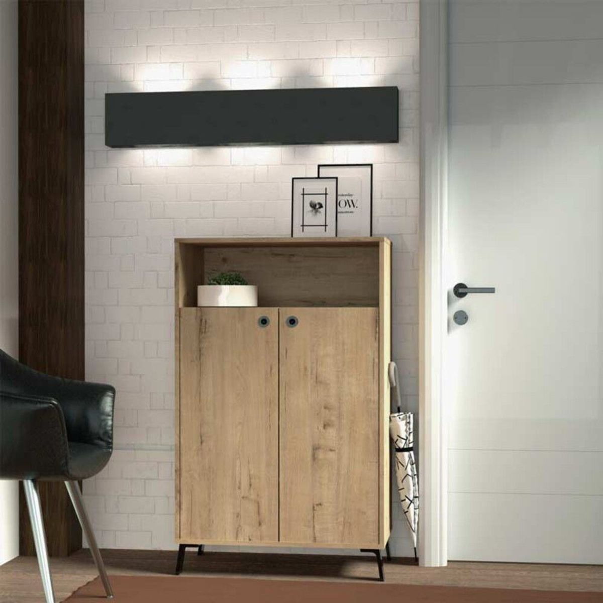 TU MESITA - Aparador multiusos 2 puertas Esteban color Duna TU MESITA