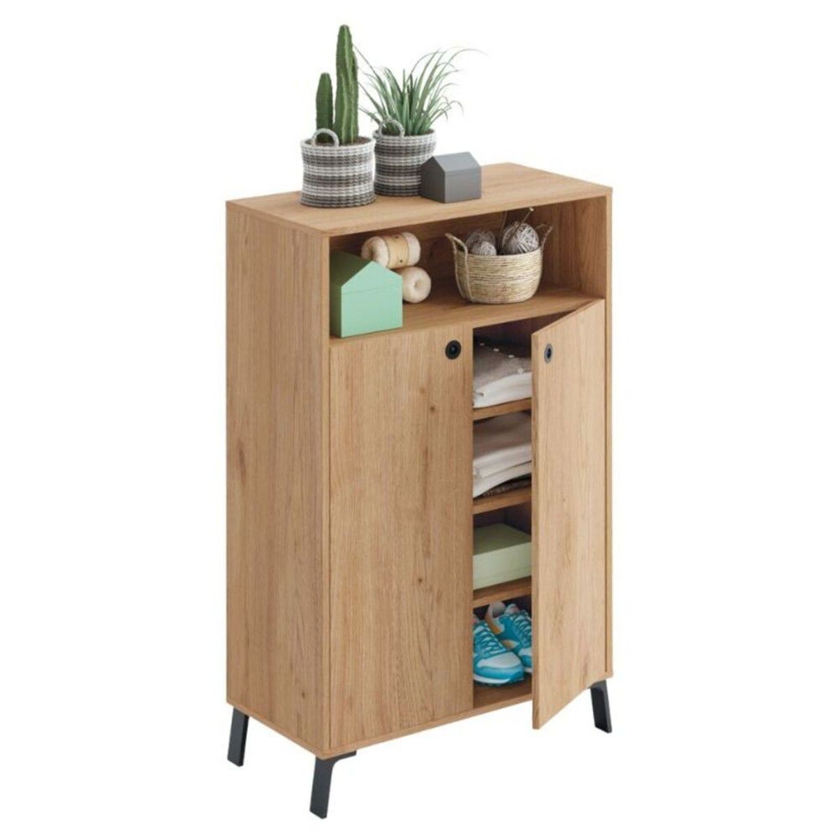 TU MESITA - Aparador multiusos 2 puertas Esteban color Duna TU MESITA