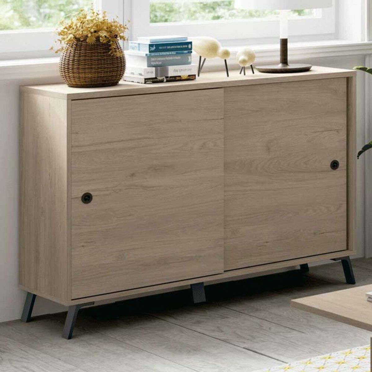 TU MESITA - Aparador estilo Nórdico 2 puertas Guille color Duna TU MESITA