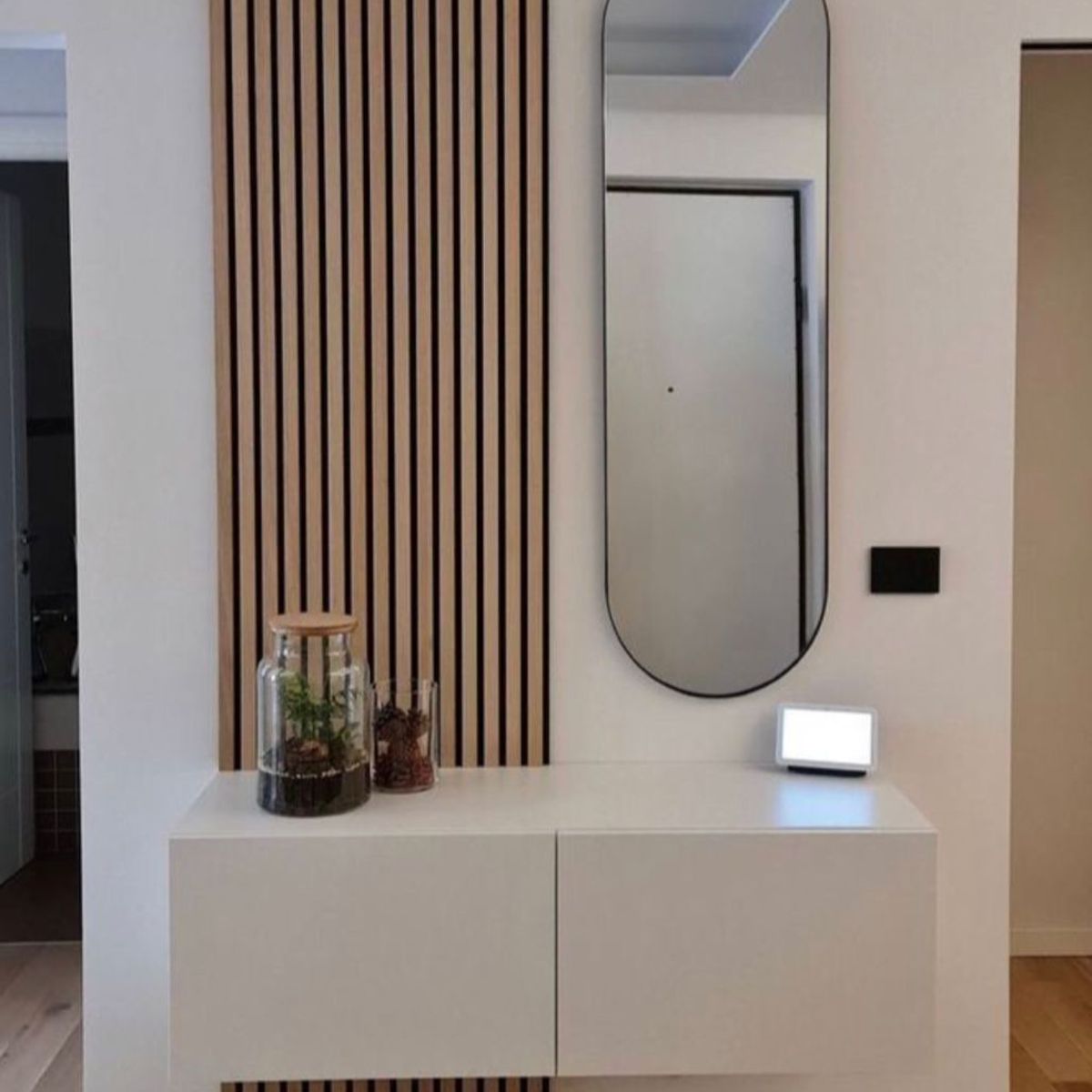 TU MESITA - Recibidor Moderno con Panel Leila TU MESITA