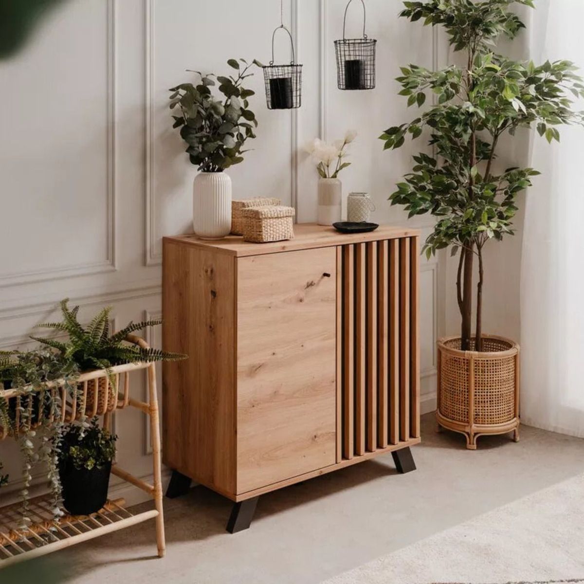 TU MESITA - Aparador moderno 2 puertas Ramiro color DunaNegro TU MESITA