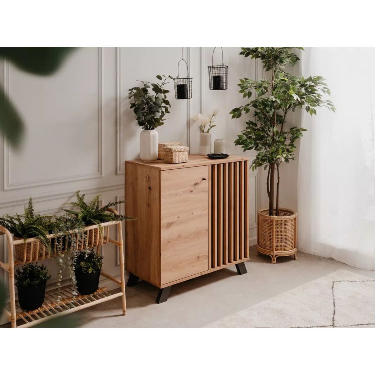 TU MESITA - Aparador moderno 2 puertas Ramiro color DunaNegro TU MESITA