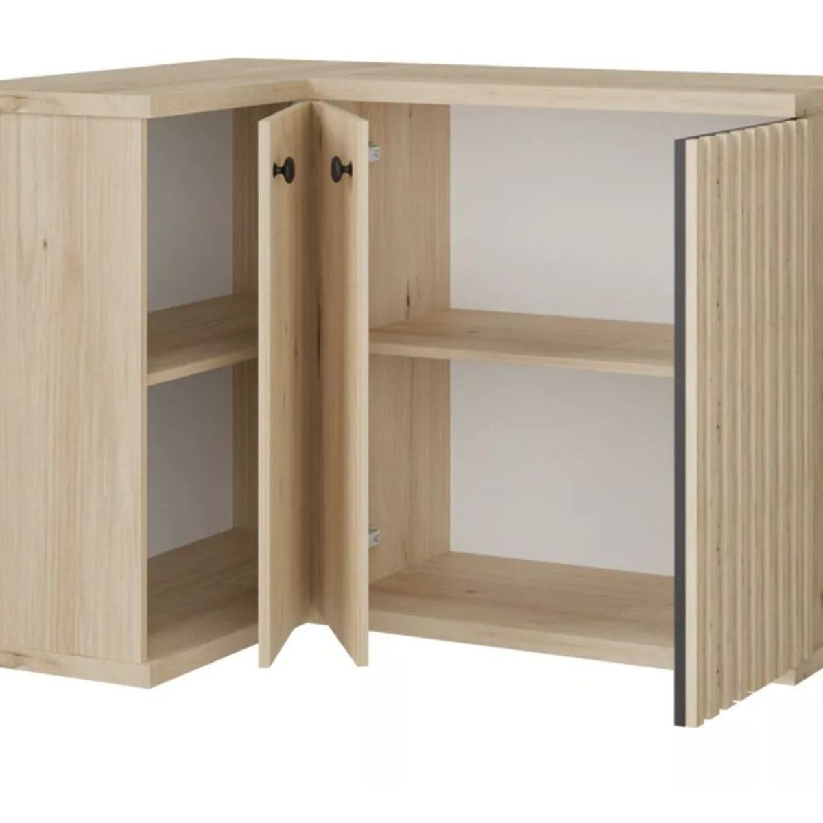 TU MESITA - Aparador para esquina 3 puertas Florencia color Haya TU MESITA