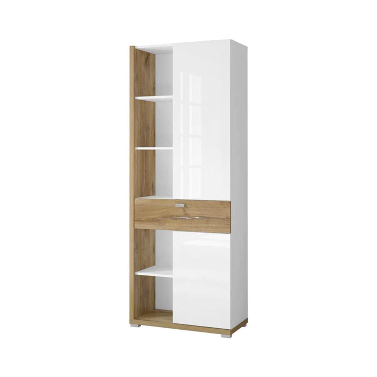 TU MESITA - Aparador alto 2 puertas 1 cajón Mistyc color BlancoDuna TU MESITA