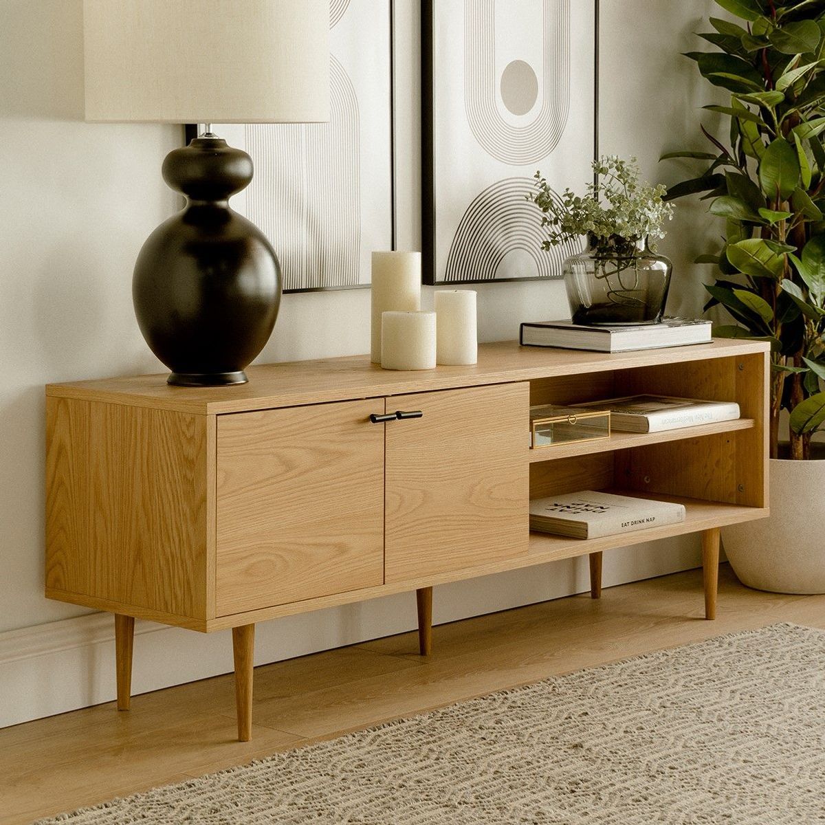 TU MESITA - Aparador Moderno 2 puertas Toronto color Duna TU MESITA