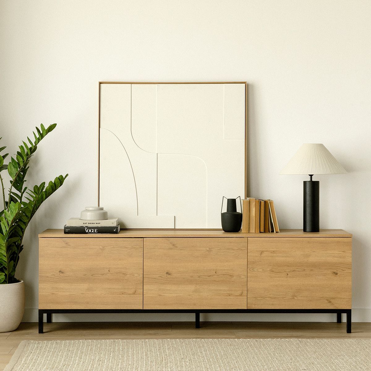 TU MESITA - Aparador Moderno 3 puertas Habana color Duna TU MESITA