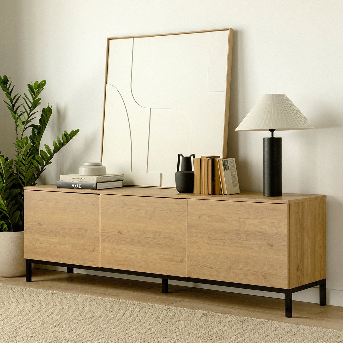 TU MESITA - Aparador Moderno 3 puertas Habana color Duna TU MESITA