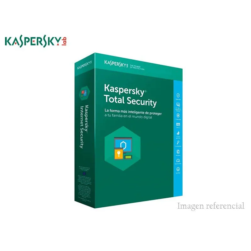 KASPERSKY - ANTIVIRUS KASPERSKY TOTAL SECURITY, PARA 10PC, LICENCIA 12 MESES - P/N: KL1949DUKFS