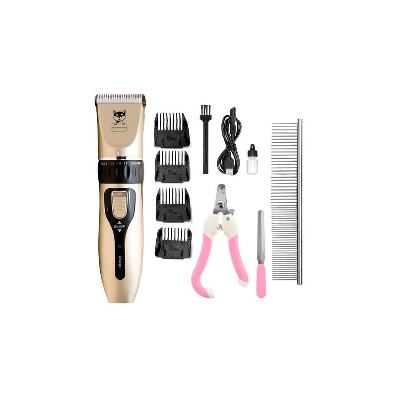 GENERICO - Cortadora Pelo para Mascota Kit Inalambrico Silenciosa