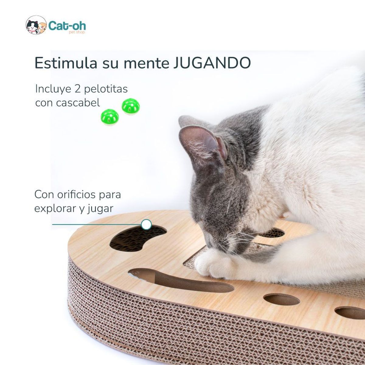 CAT OH - Laberinto rascador Wood