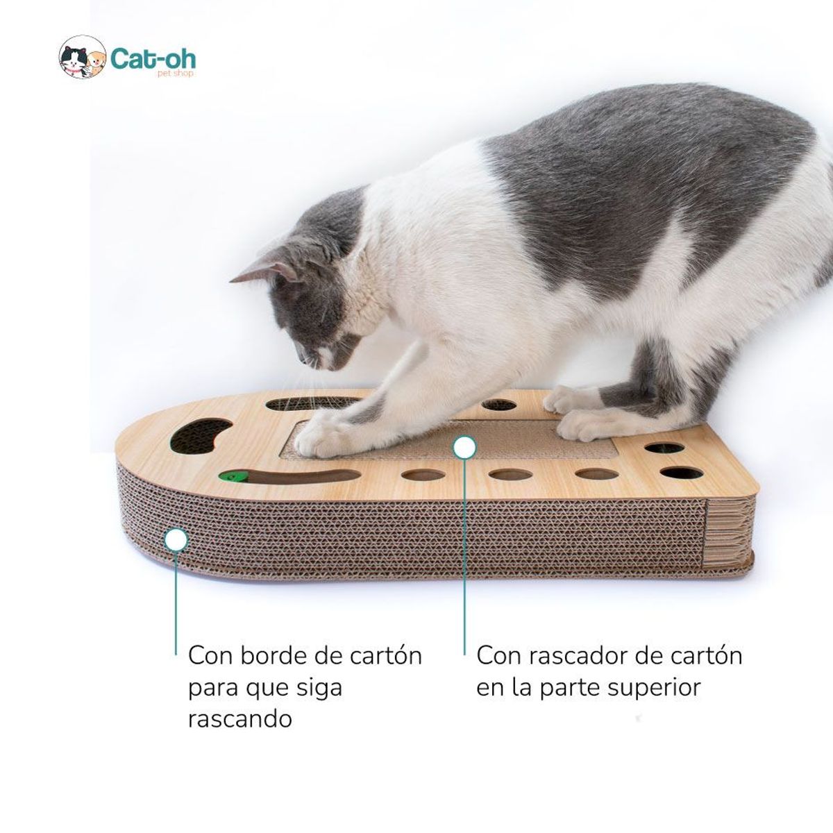 CAT OH - Laberinto rascador Wood