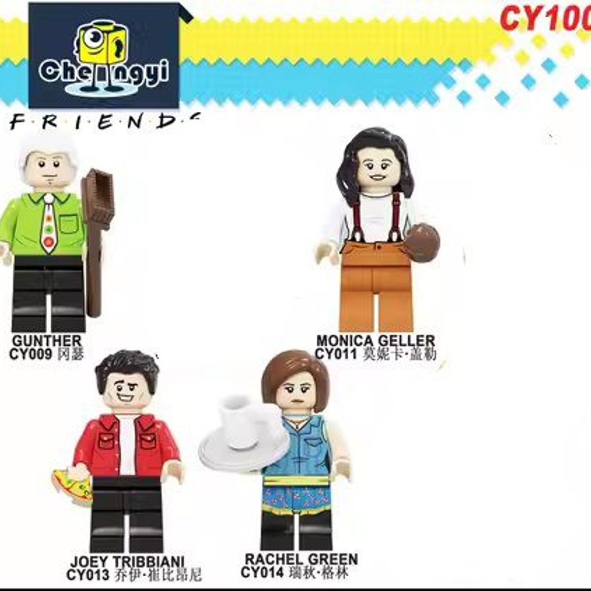 GENERICO - Minifigura de bloques de construcción ensamblados personaje