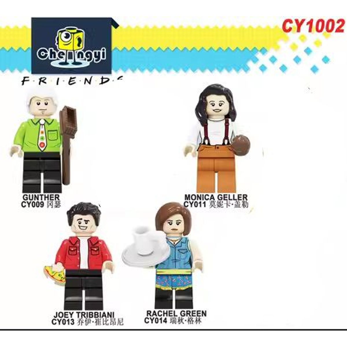 GENERICO - Minifigura de bloques de construcción ensamblados personaje