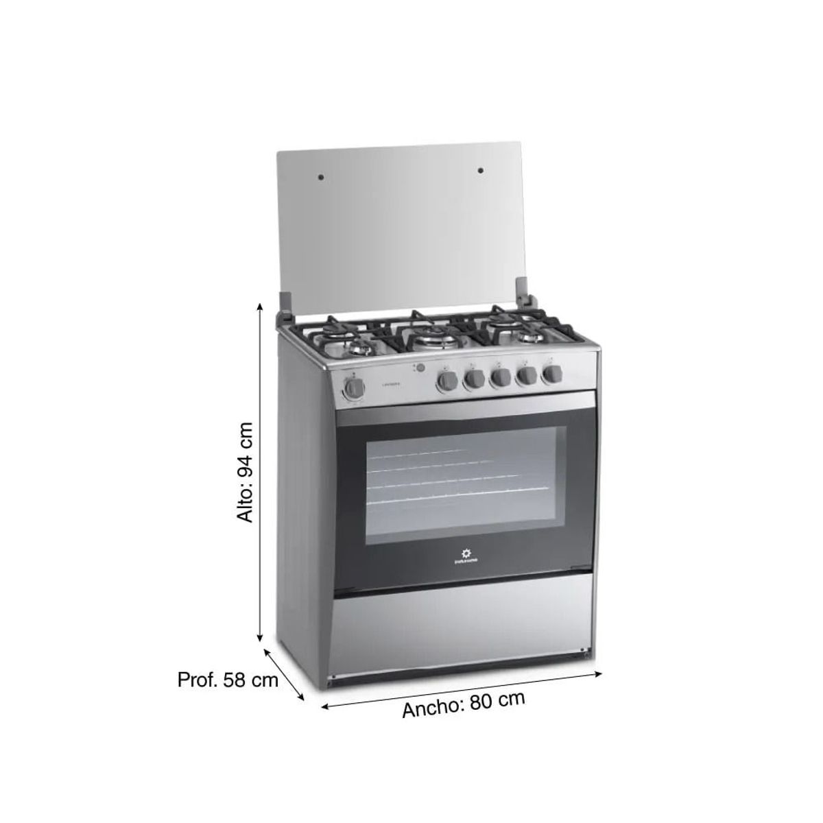 INDURAMA - Cocina Indurama Cantabria Qz 5 Hornillas Croma