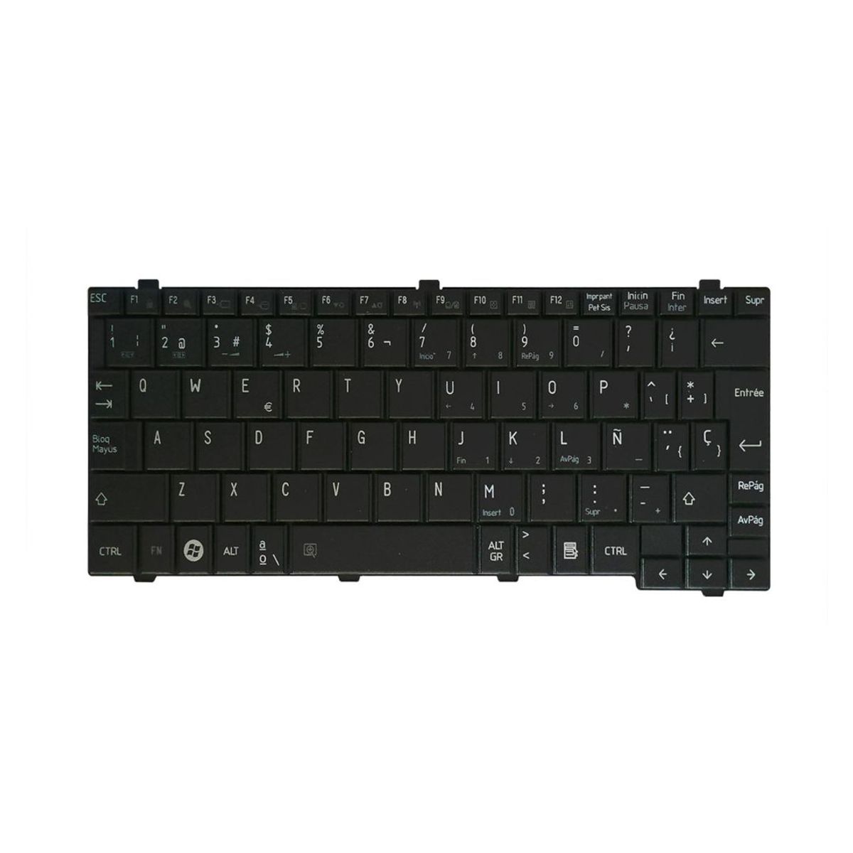 GENERICO - Teclado para Laptop Toshiba NB 205, NB500, T110, NB 200