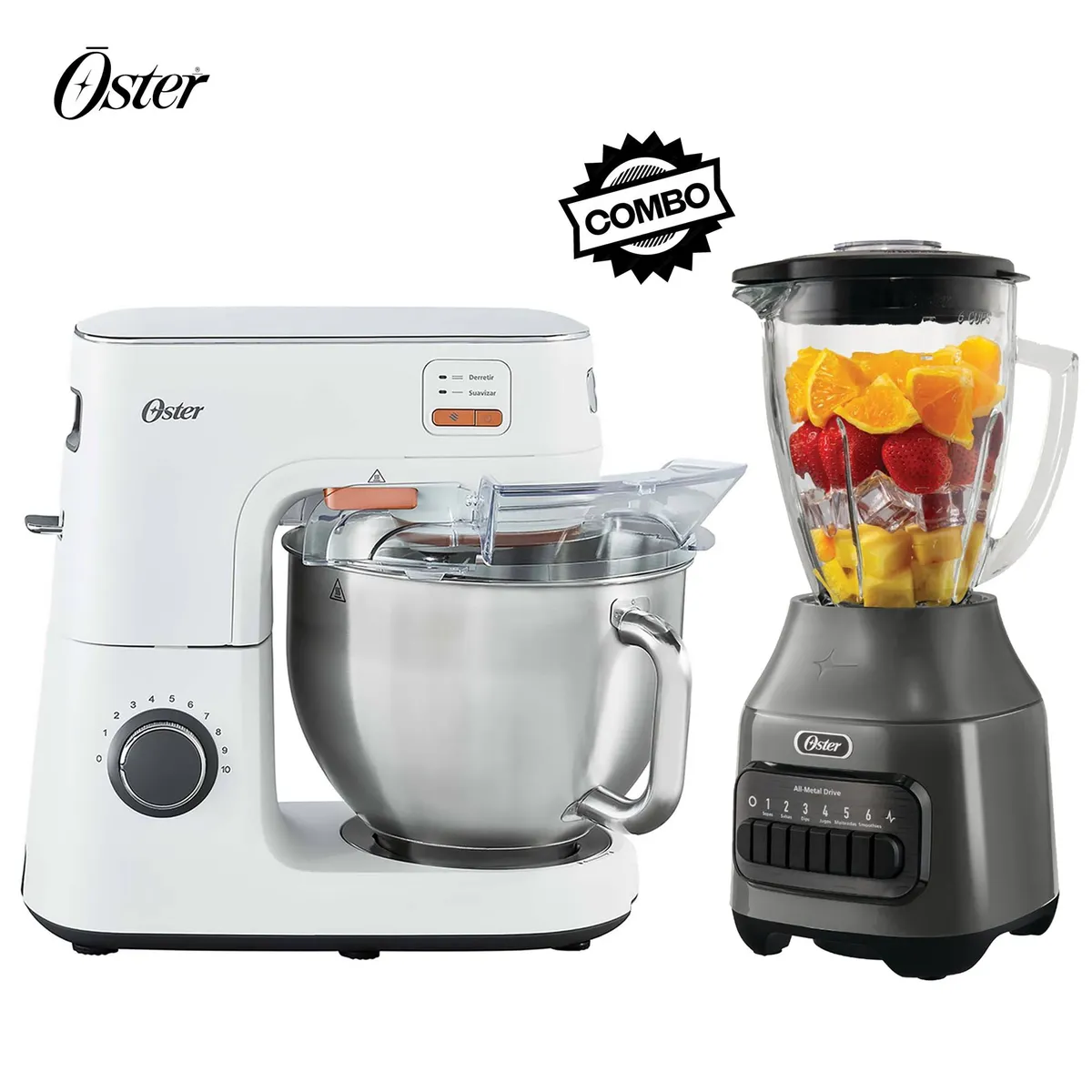 OSTER - LICUADORA OSTER  BLSTPEG-GPB + BATIDORA PLANETARIA OSTER FPSTSMPL4W