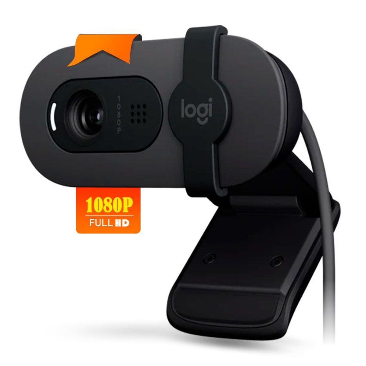 LOGITECH - Cámara Webcam Logitech Brio 100 Full HD 1080P - Negro