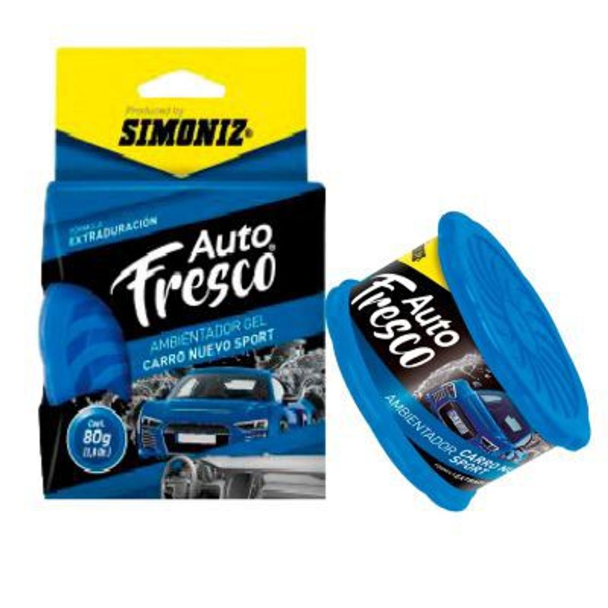 SIMONIZ - AMBIENTADOR GEL NEW CAR AZUL AUTO FRESCO 80GR SIMONIZ