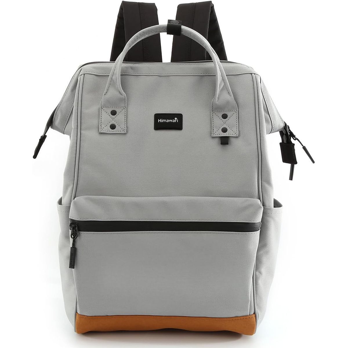 HIMAWARI - Himawari - Mochila Unisex escolar de viaje con puerto USB Gris Plomo