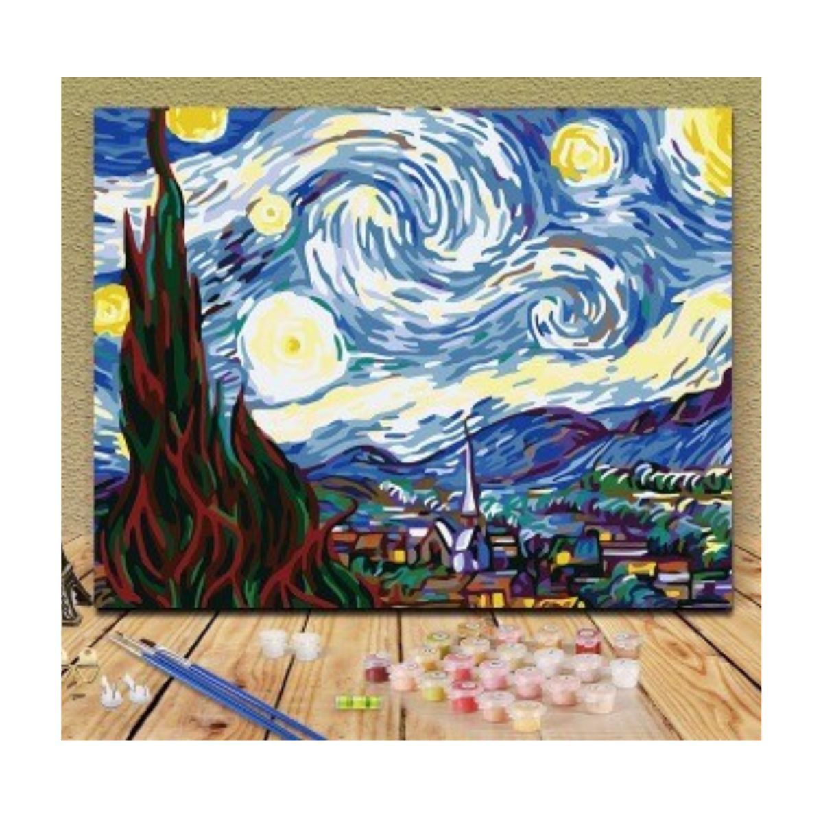 IMPORTADO MC - Paint By Number La Noche Estrellada Van Gogh 50x65cm Oleo