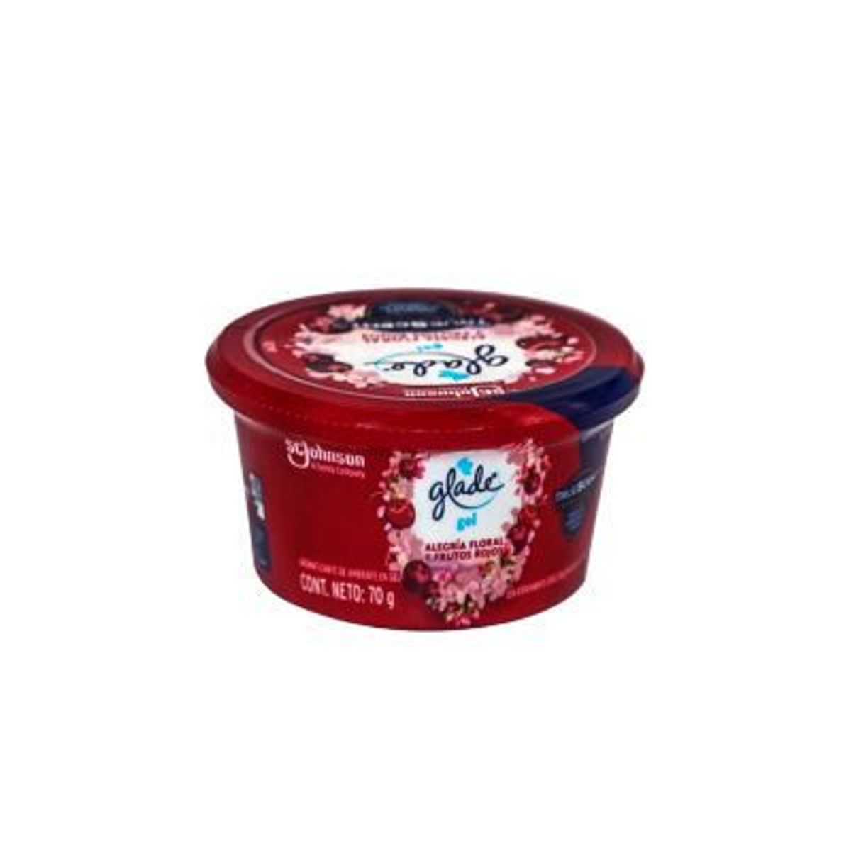 GLADE - AMBIENTADOR GEL ALEGRIA FLORAL Y FRUTOS ROJOS 70 GR GLADE
