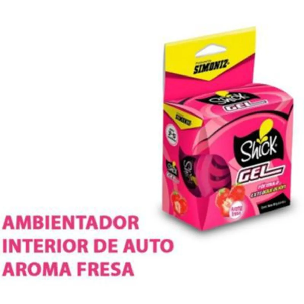 SIMONIZ - Ambientador de auto fresa fragancia aroma olor gel