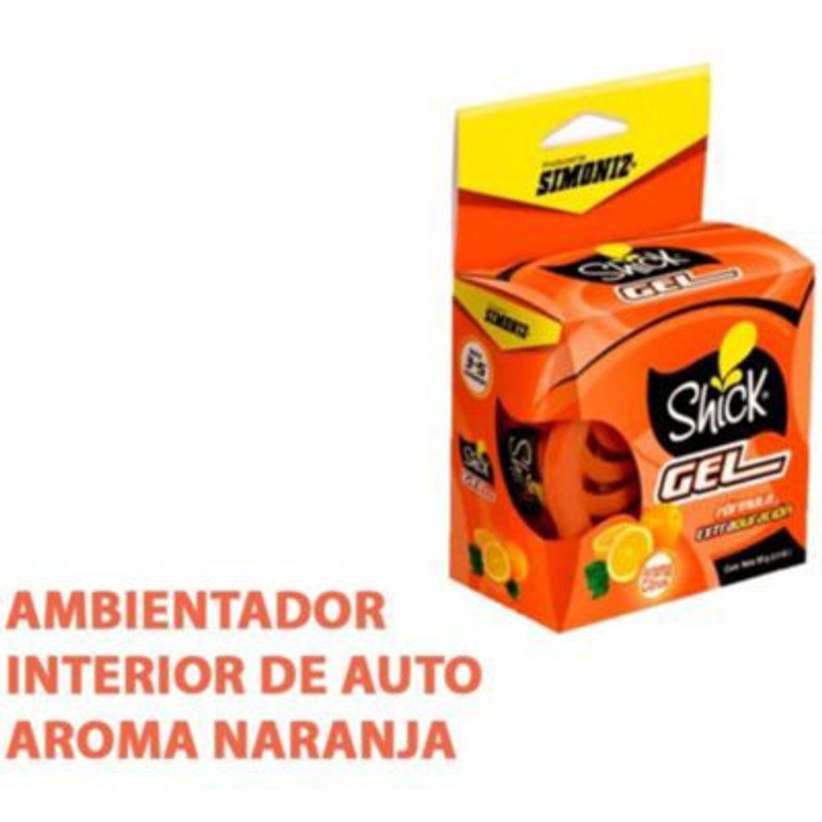 SIMONIZ - Ambientador de auto gel citrus fragancia aroma olor