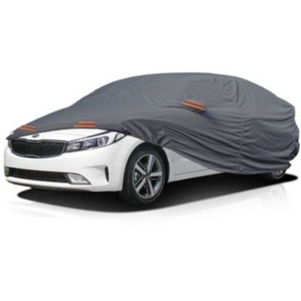 GENERICO - PROTECTOR CUBIERTA FUNDA COBERTOR TIPO KIA CERATO SEDAN GRIS