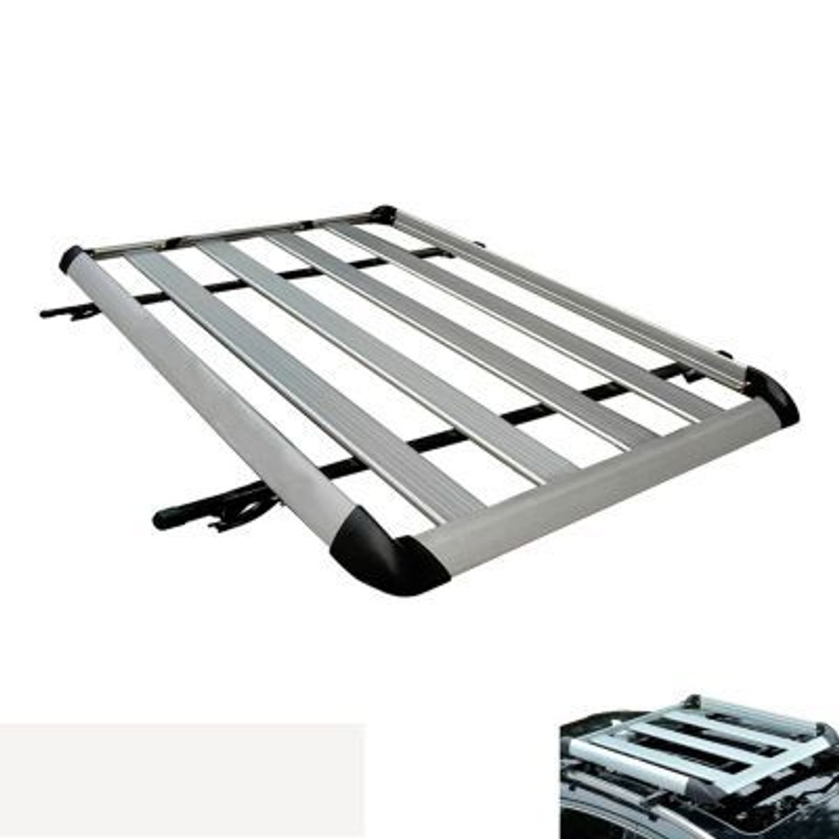 GENERICO - PARRILLA PORTA EQUIPAJE 140CM PLANA PLOMO