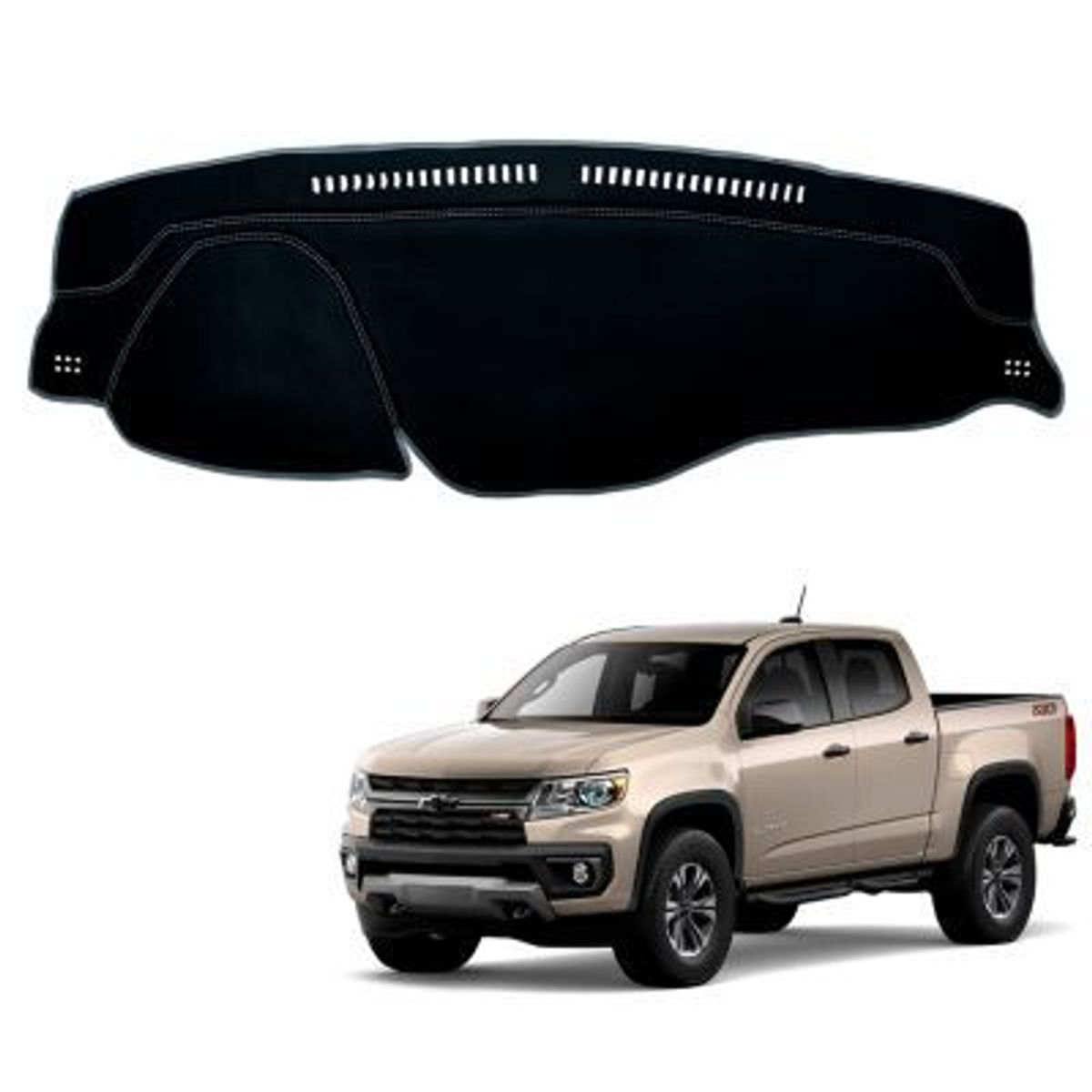 TECGO - Protector para tablero TIPO chevrolet colorado 2018- 2020