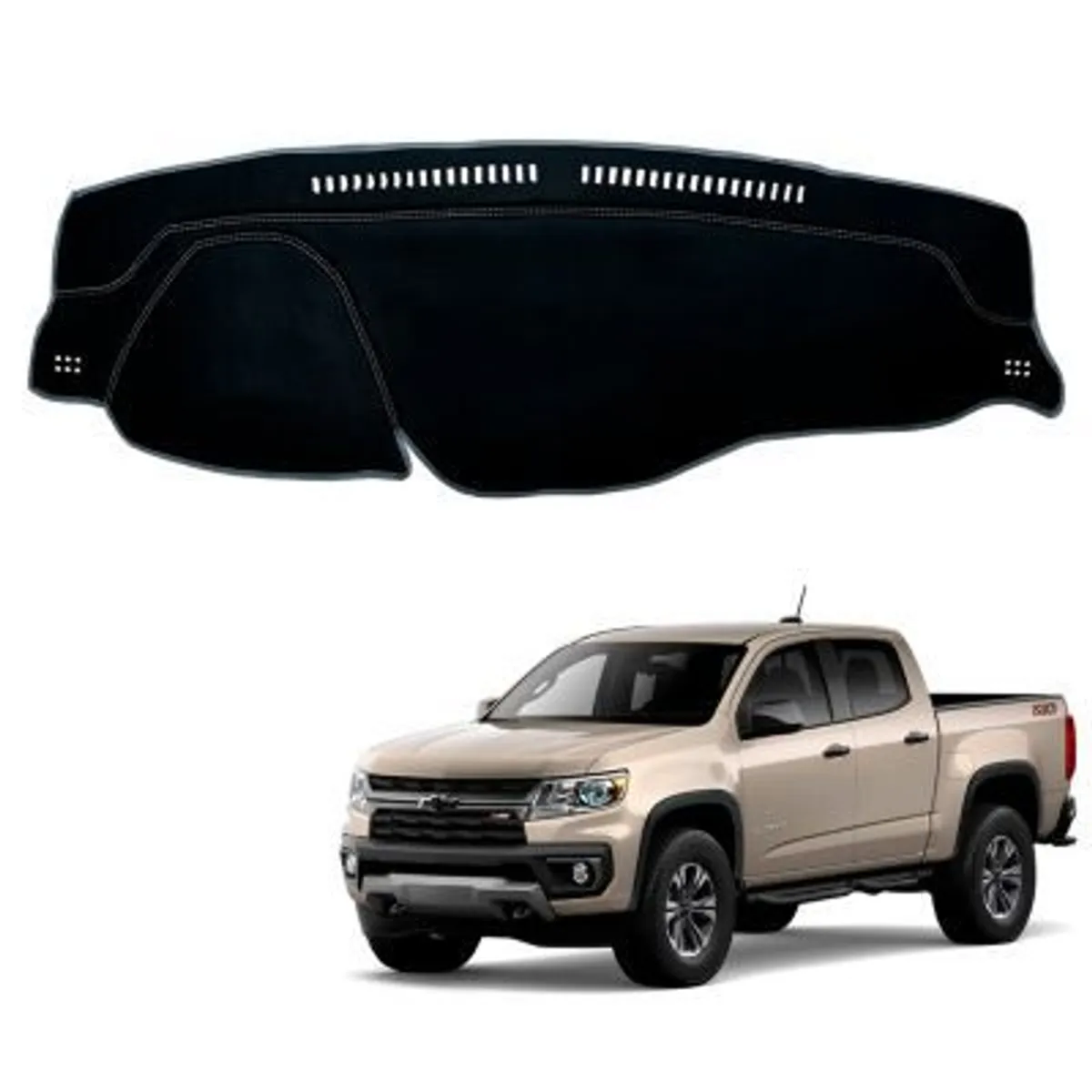 TECGO - Protector para tablero TIPO chevrolet colorado 2018- 2020