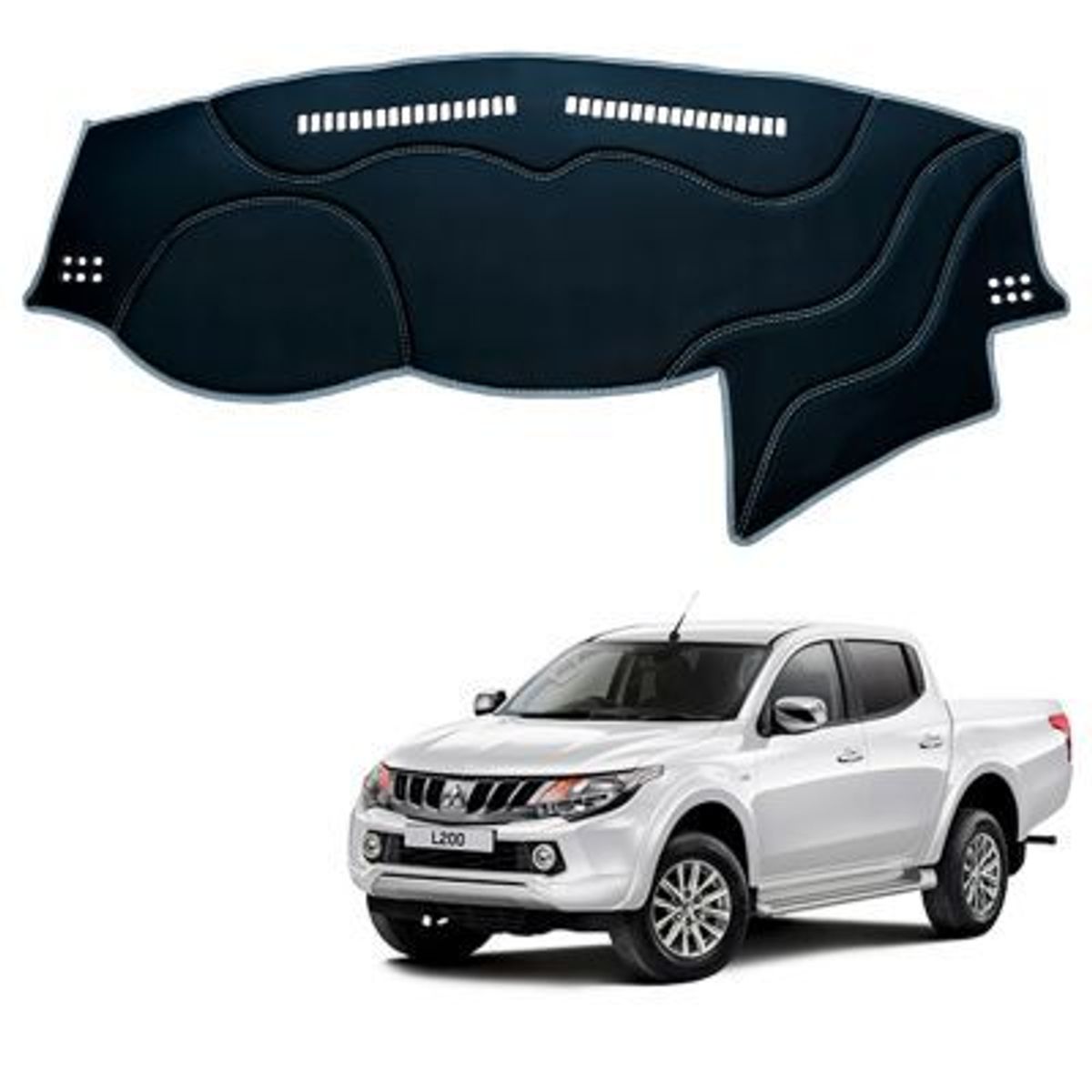 TECGO - PROTECTOR TAPETE DE TABLERO TIPO MITSUBISHI L200 2016-2020