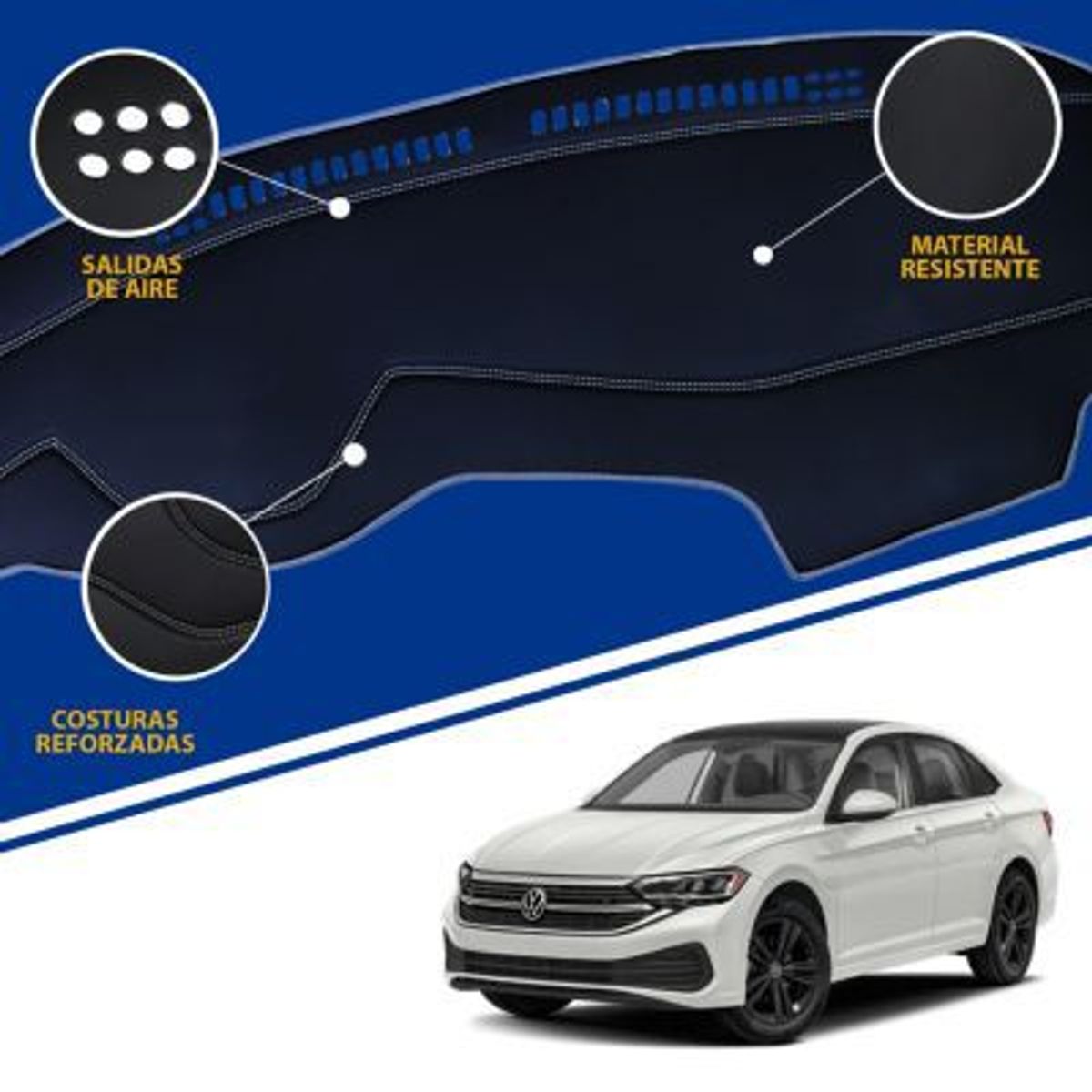 TECGO - PROTECTOR TAPETE DE TABLERO TIPO VOLKSWAGEN JETTA 2023