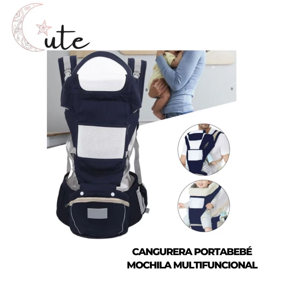 GENERICO - CANGURERA PORTA BEBÉ