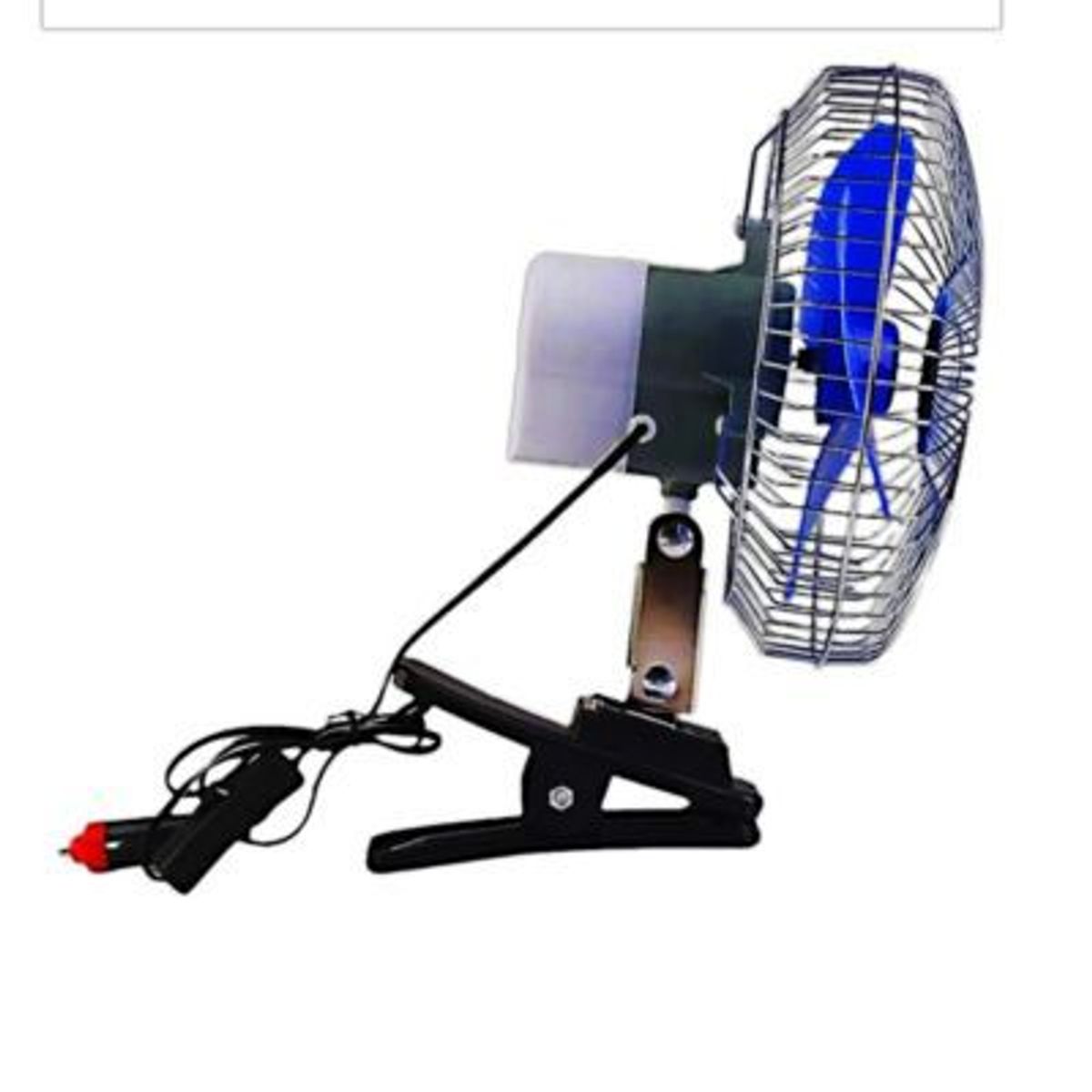 GENERICO - Ventilador 6 pulgad. CROMADO 12V Cigarrera UNIVERSAL