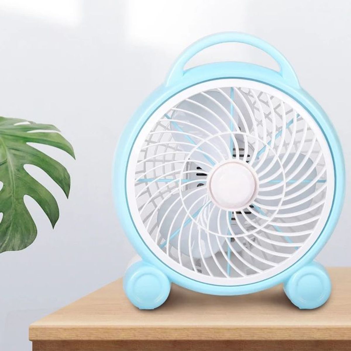 GENERICO - Ventilador de escritorio de 3 aspas de enchufe - Portátil